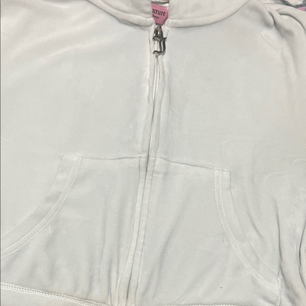 Juicy Couture Kids Light creamy white Hooded Jacket